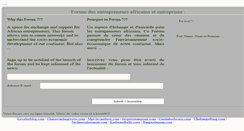 Desktop Screenshot of afrique-entreprises.com